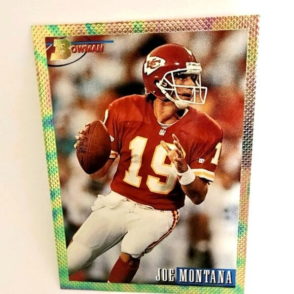 Vintage Joe Montana Trading Card Kansas City Chiefs Football Topps 1993 NFL QB - Picture 12 of 12